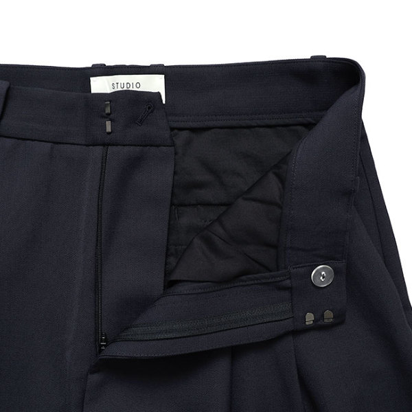 STUDIO NICHOLSON スタジオニコルソン LINE DOUBLE PLEAT VOLUME PANT