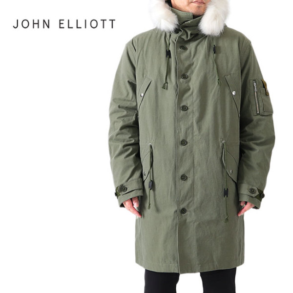 [SALE] JOHN ELLIOTT ジョンエリオット N-3B ファー付き キルトライナー モッズコート N-3B Jacket