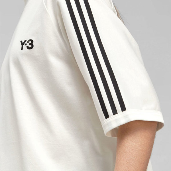 Y-3 ワイスリー 3ストライプス オーバーサイズ ロゴ Tシャツ H63065 HZ8871