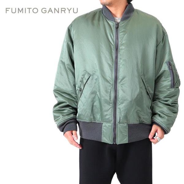 【新品に近い、サイズ3】FUMITO GANRYU_BIG MA-1ジャケットヴィンテージ