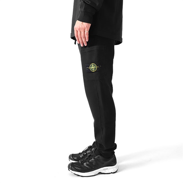 Stone Island ストーンアイランド ガーメントダイ ブラッシュドコットン スウェットパンツ 771564520