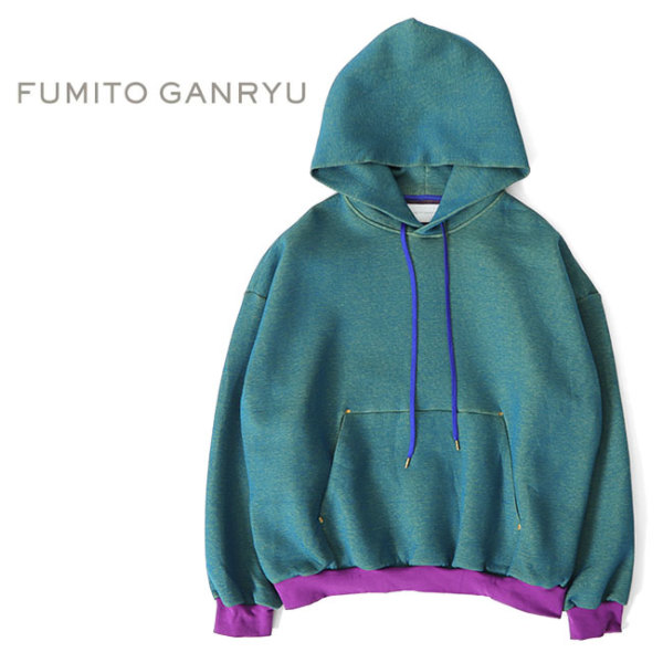 [TIME SALE] FUMITO GANRYU フミトガンリュウ サイドジップ オーバーサイズ プルオーバー パーカー Fu8-Cu-01